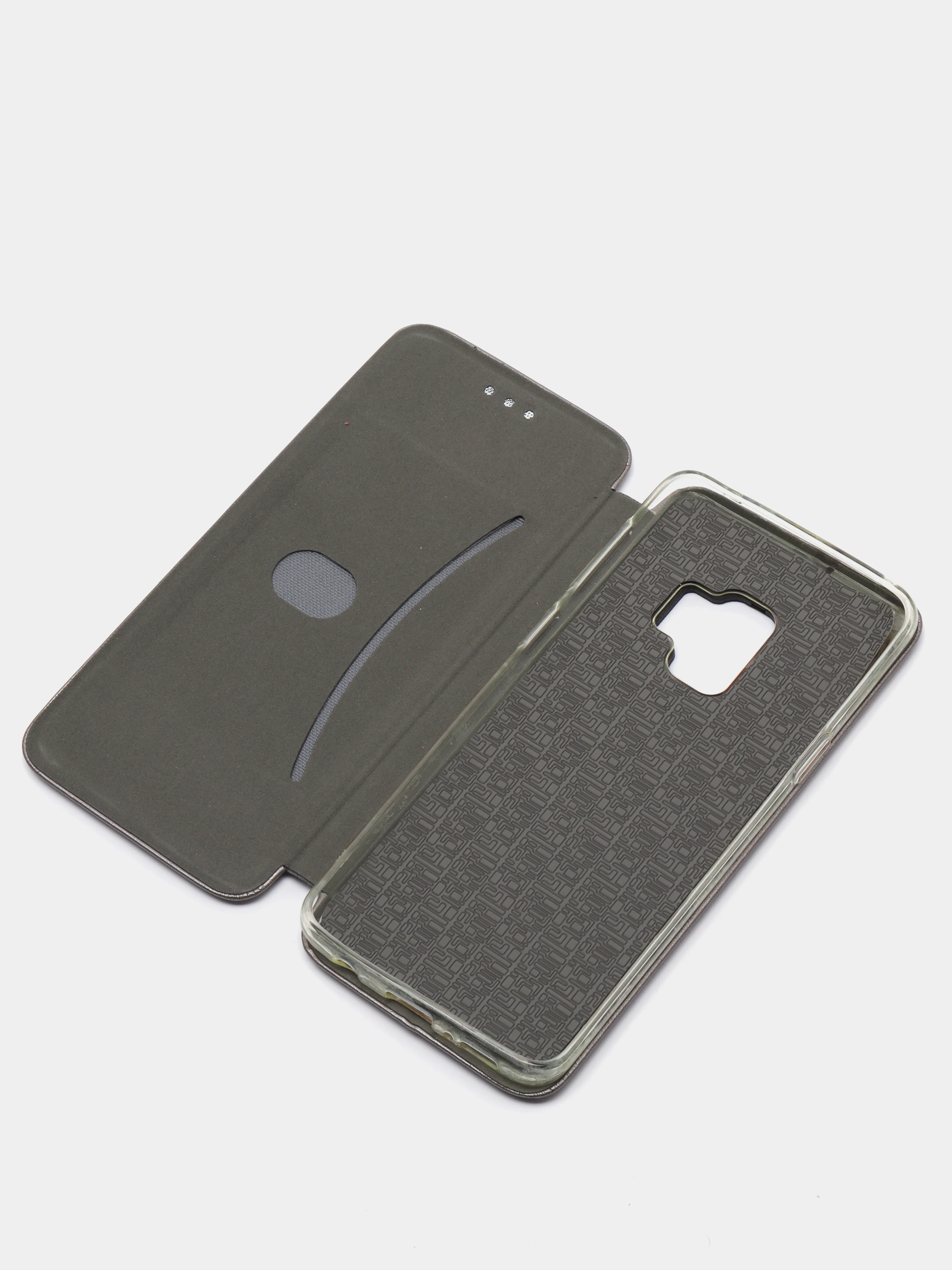 Серый чехол книжка на SAMSUNG S9