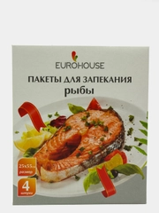 Пакеты для запекания рыбы и мясных рулетов 25*55 см, 4 штуки