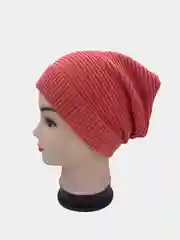Коралловый шапка демисезонная, два цвета