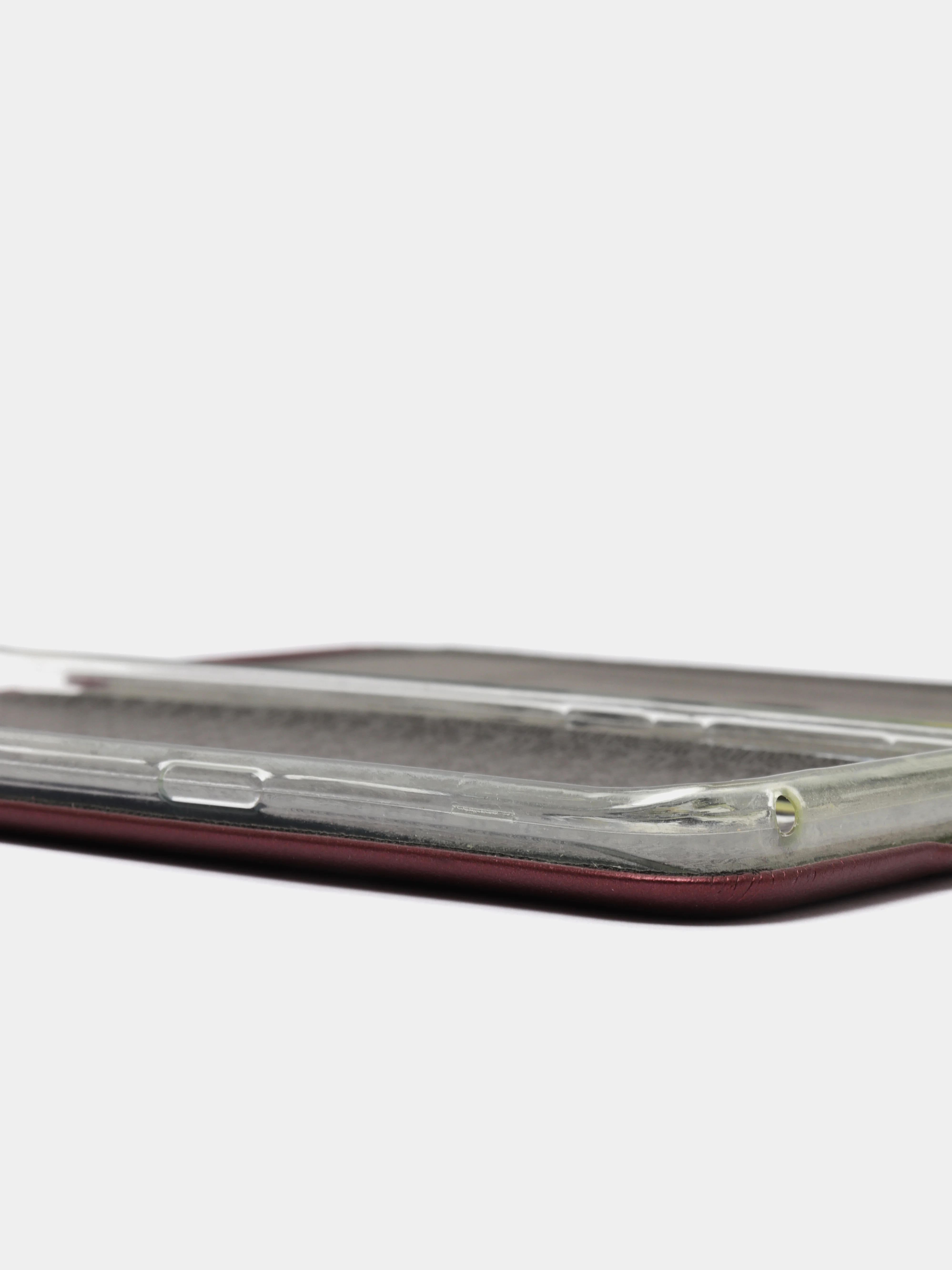 Бордовый чехол книжка Samsung S8 Plus