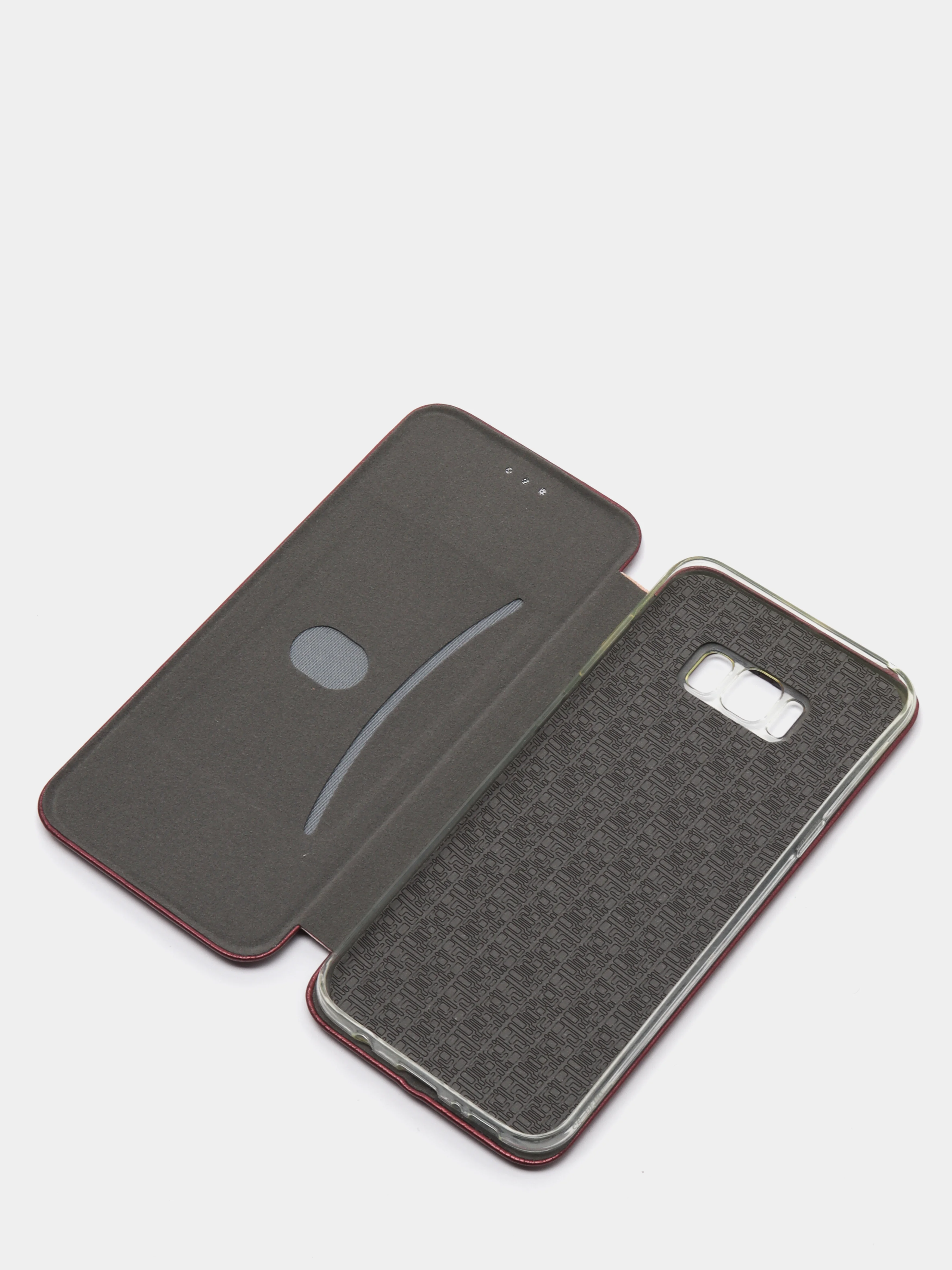 Бордовый чехол книжка Samsung S8 Plus
