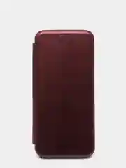 Бордовый чехол книжка Samsung S8 Plus