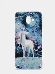 Голубой чехол  SAMSUNG J6 PLUS / J6+