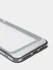 Серебряный прозрачный чехол-бампер (акриловый) для iPhone