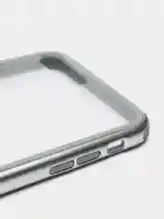 Серебряный прозрачный чехол-бампер (акриловый) для iPhone
