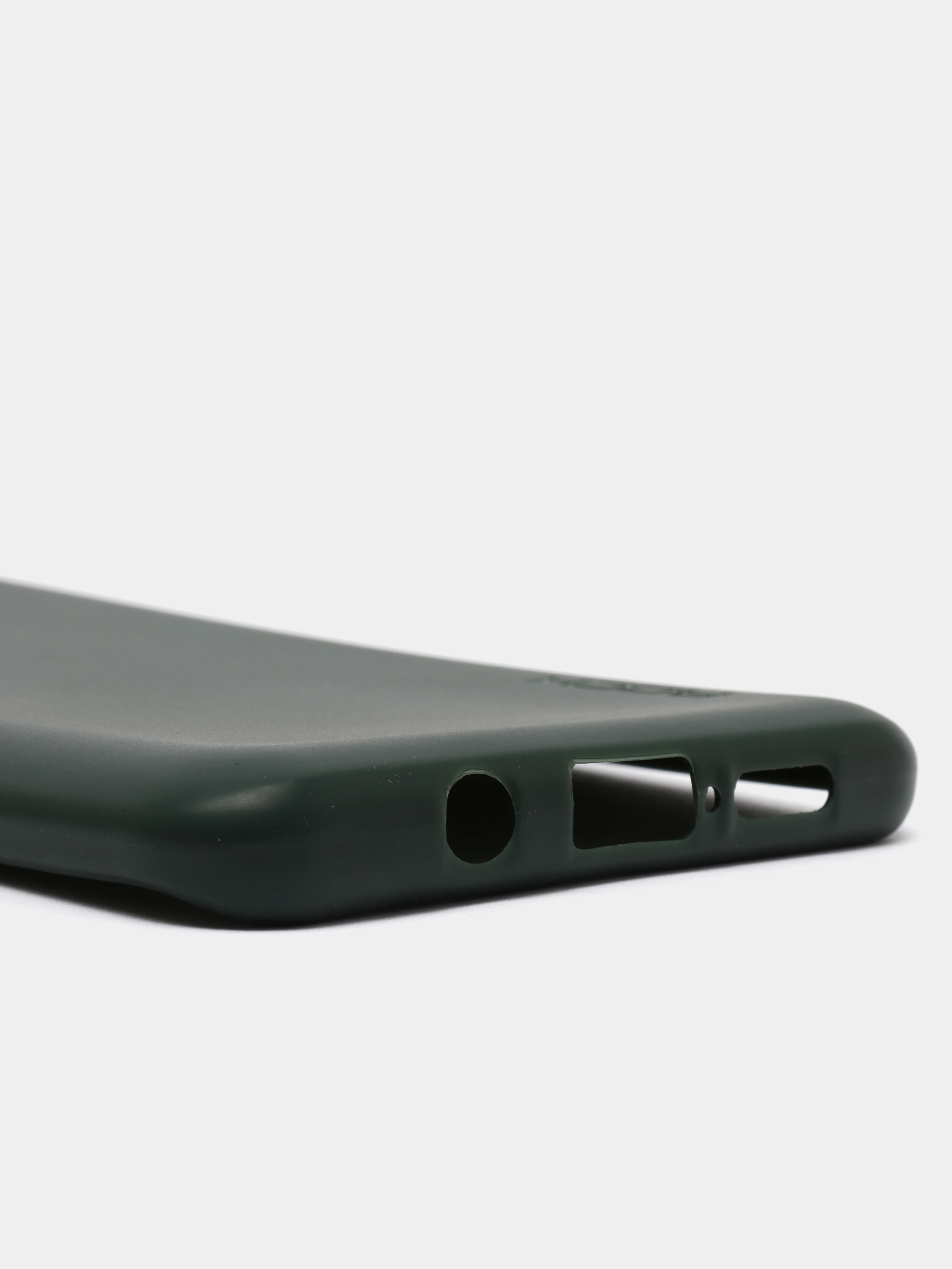 Зеленый чехол Xiaomi MI NOTE 10 LITE кольцом держателем и бархатом внутри