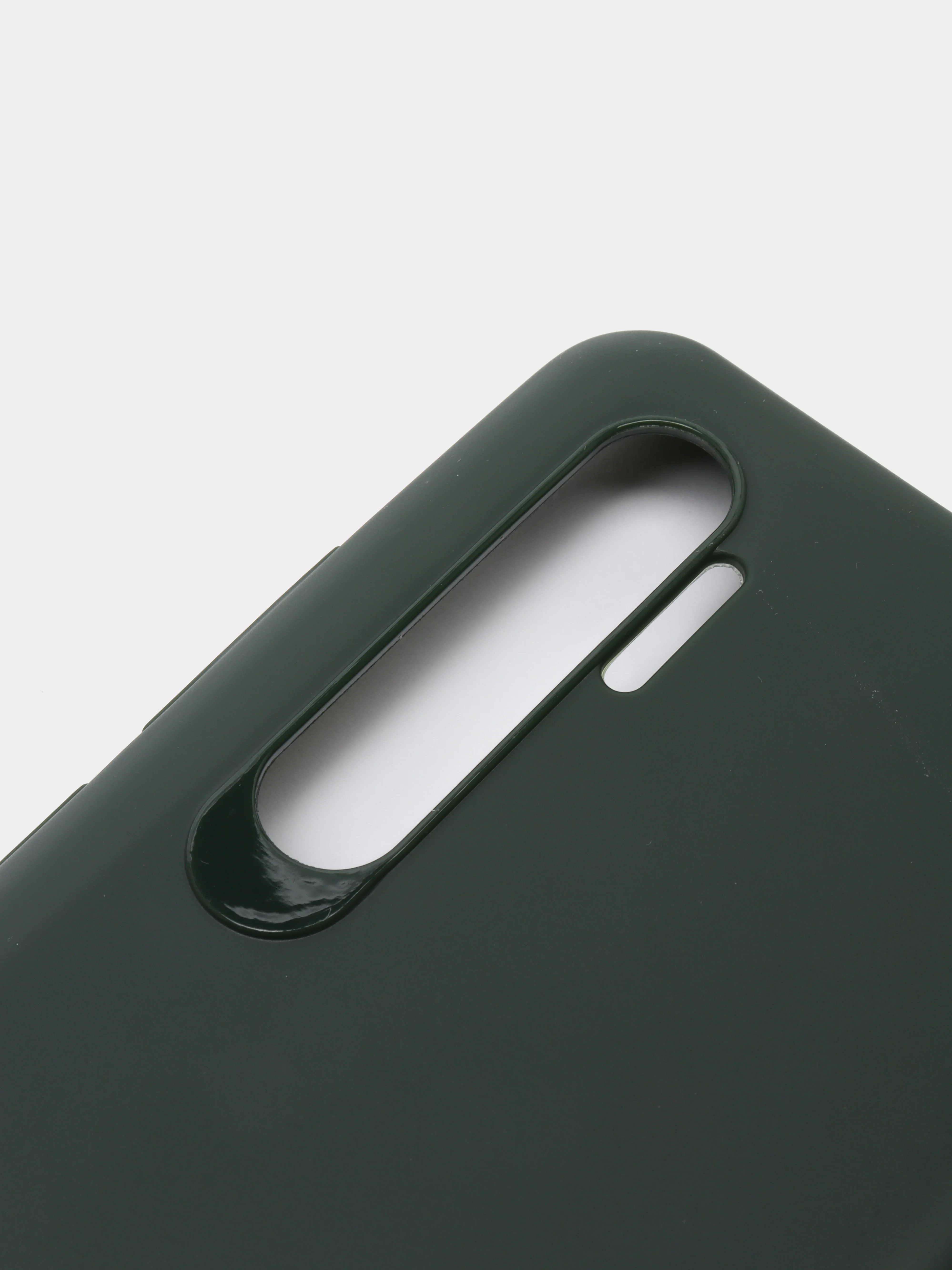 Зеленый чехол Xiaomi MI NOTE 10 LITE кольцом держателем и бархатом внутри