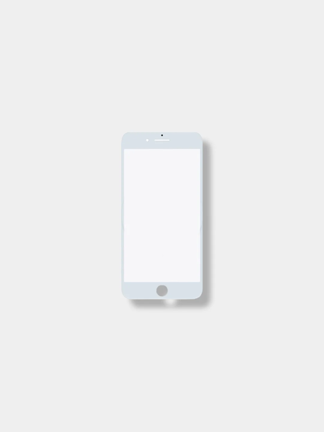 Белый стекло для переклейки на iPhone 7 Plus ORIG