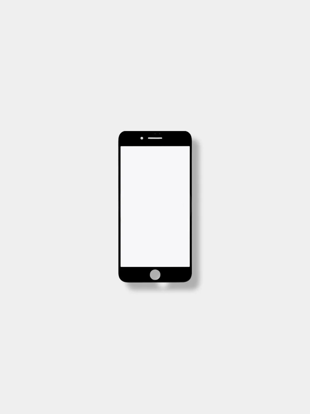 Черный стекло для переклейки на iPhone 7 Plus ORIG