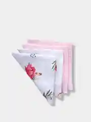 Белый платочки муслиновые 30х30 см/ набор из 4 штук/салфетки для кормления