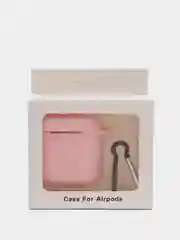 Розовый чехол силиконовый для AirPods