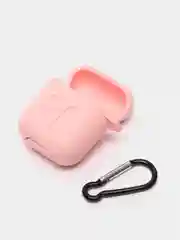 Розовый чехол силиконовый для AirPods