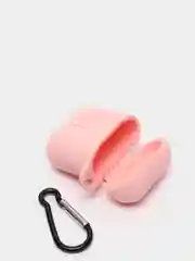 Розовый чехол силиконовый для AirPods