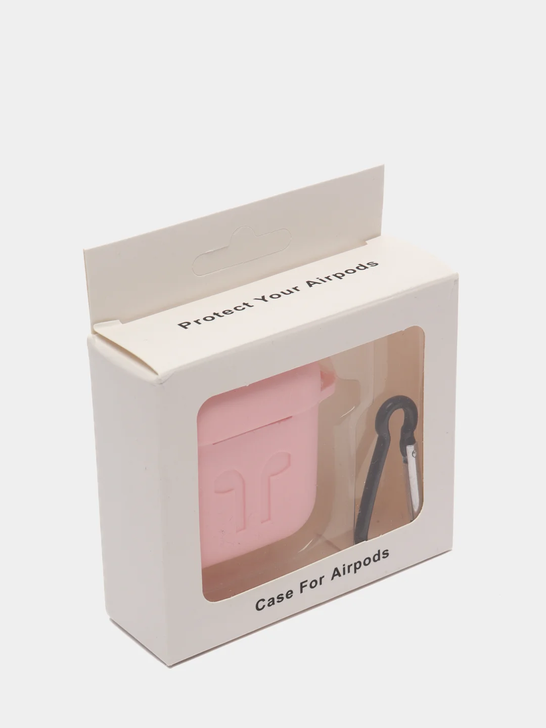 Розовый чехол силиконовый для AirPods