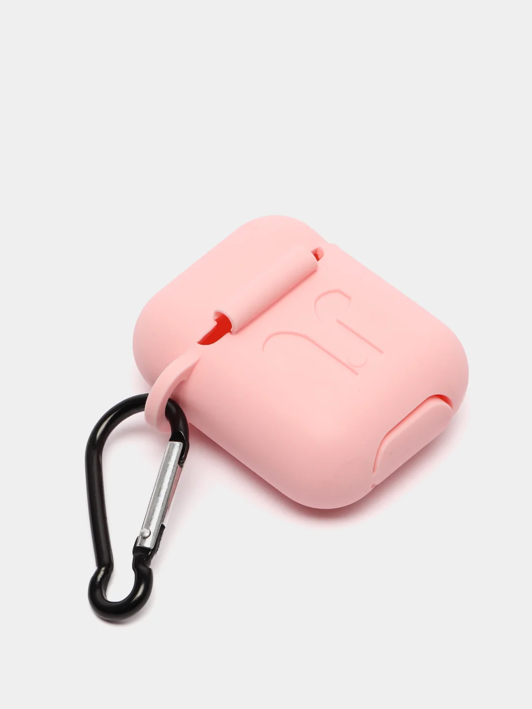 Розовый чехол силиконовый для AirPods