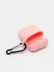Розовый чехол силиконовый для AirPods