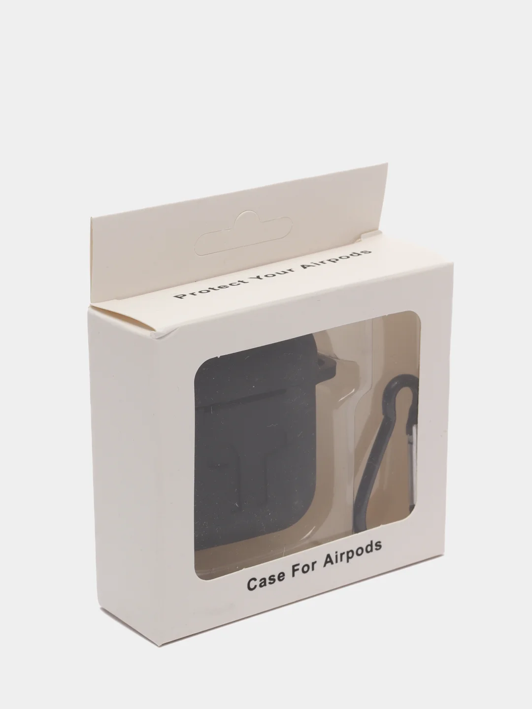 Черный чехол силиконовый для AirPods