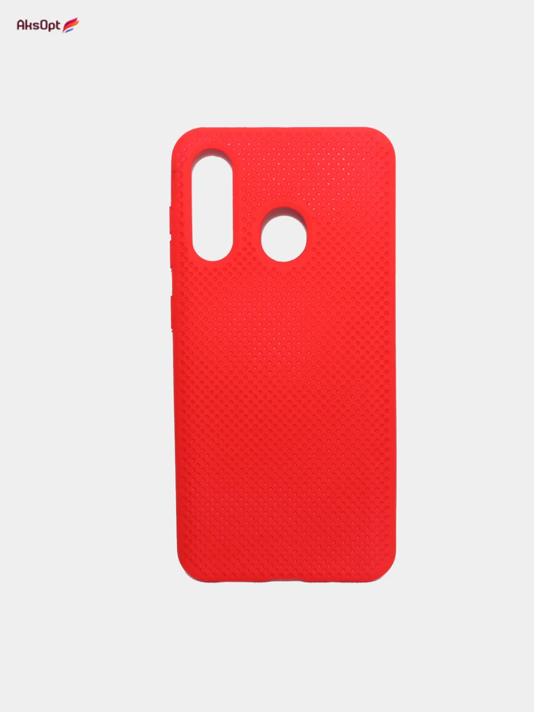 Красный чехол Накладка "Soft-touch" с перфорацией для Honor 9C/9A/Y6P/P40 Lite/Y8P/9S/Y5P