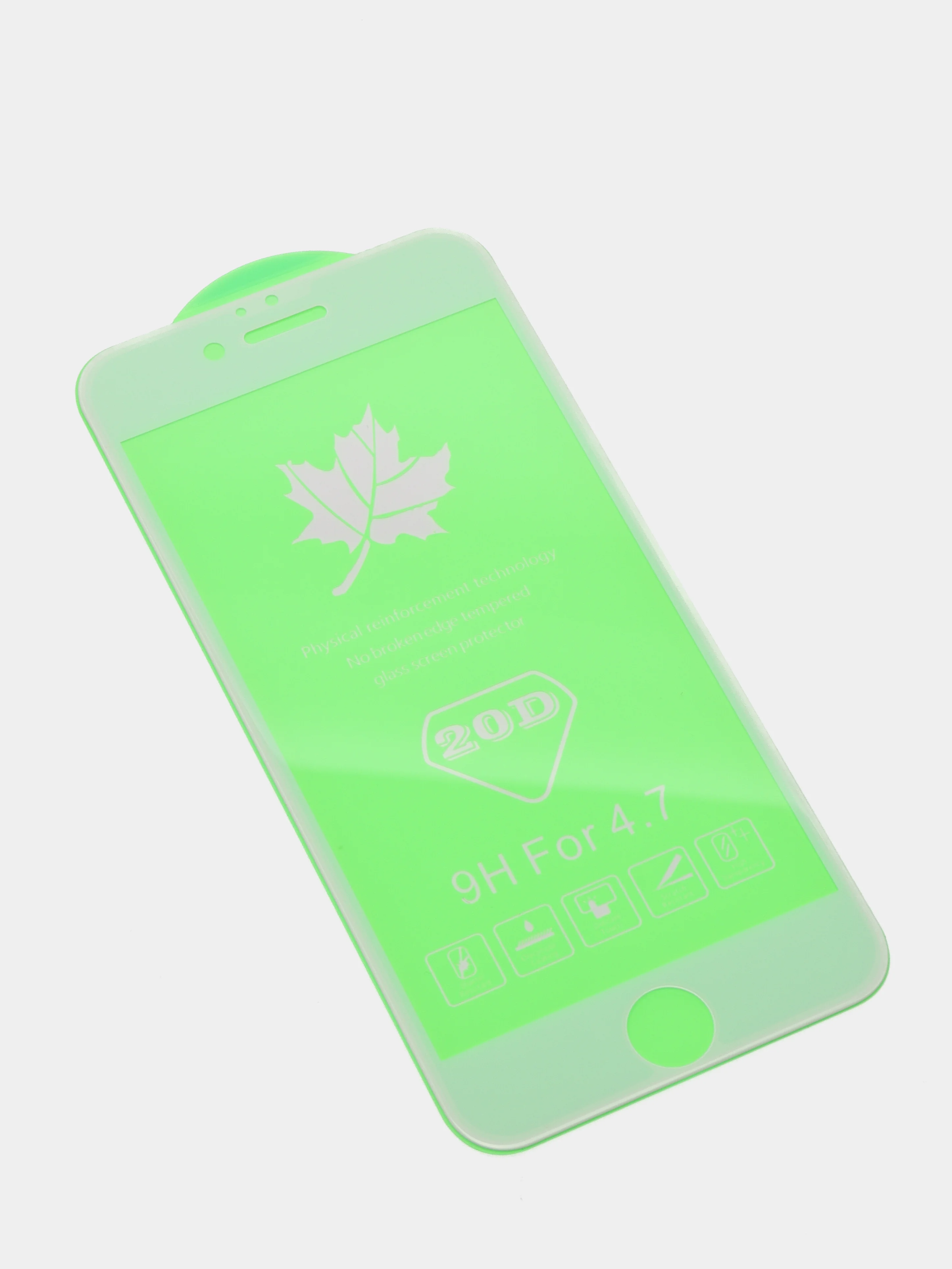 Белый защитное стекло для iPhone 6/6S