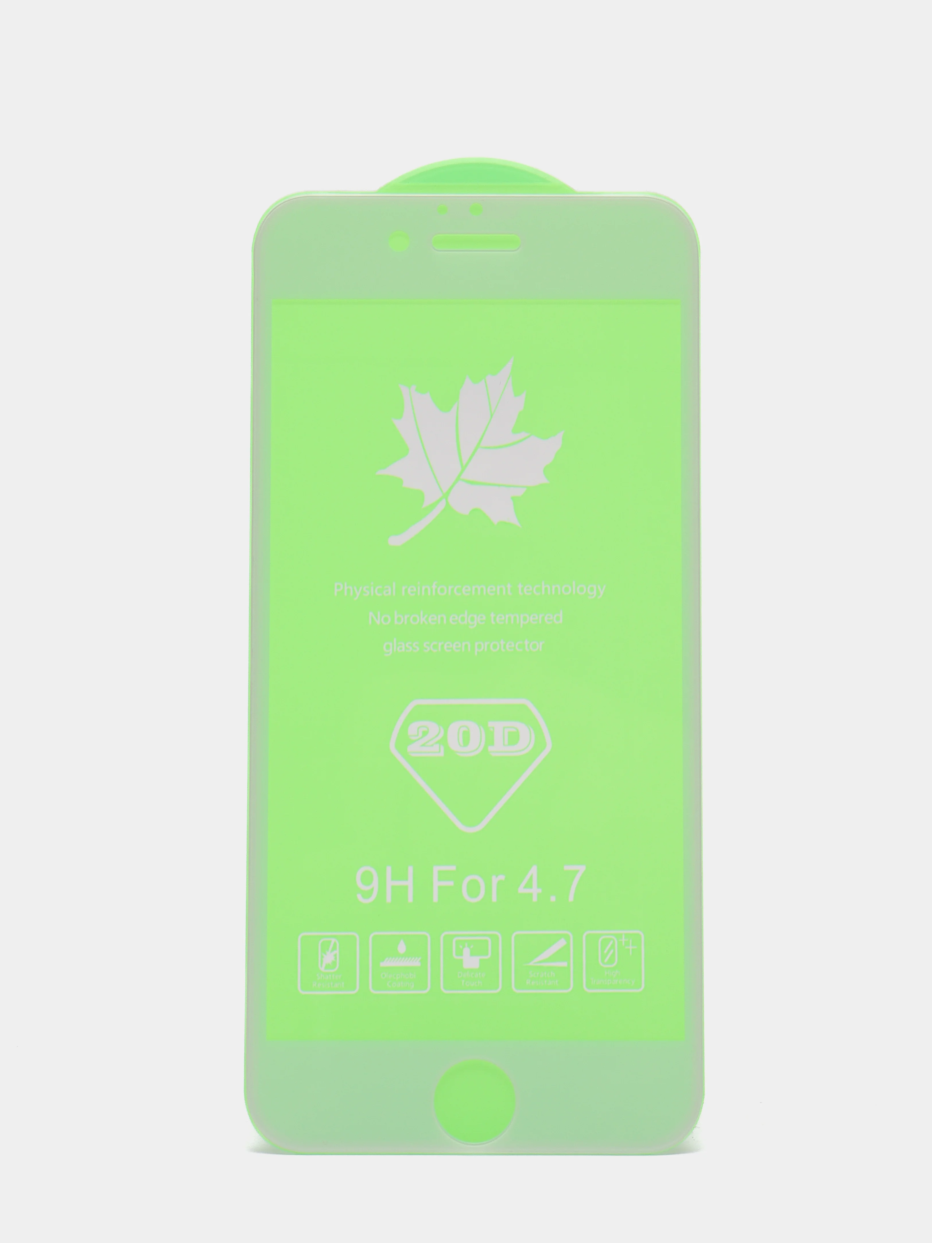 Белый защитное стекло для iPhone 6/6S