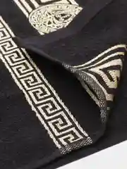 Черный полотенце махровое, 4 штуки