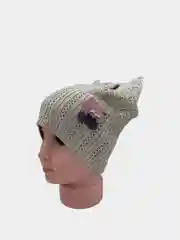 Песочный хаки шапка детская.Весна осень. Три цвета