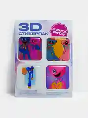 Индиго 3d наклейка (3Д объемная наклейка) стикер на телефон, Лол, Бравел Старс, Хаги ваги Роблокс