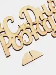 Деревянная заготовка "С Днём Рождения", 20 х 11  х 0,3 см