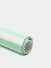 Бумага глянцевая, полоски, 49 х 70 см. зелёная
