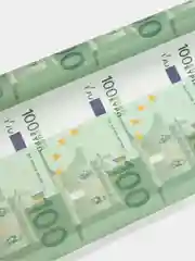 Бумага упаковочная "100 Евро", 50 х 70 см