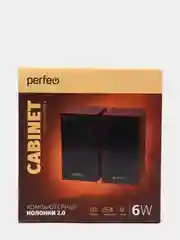Бордовый компьютерные колонки Perfeo CABINET, для ноутбука и компьютера