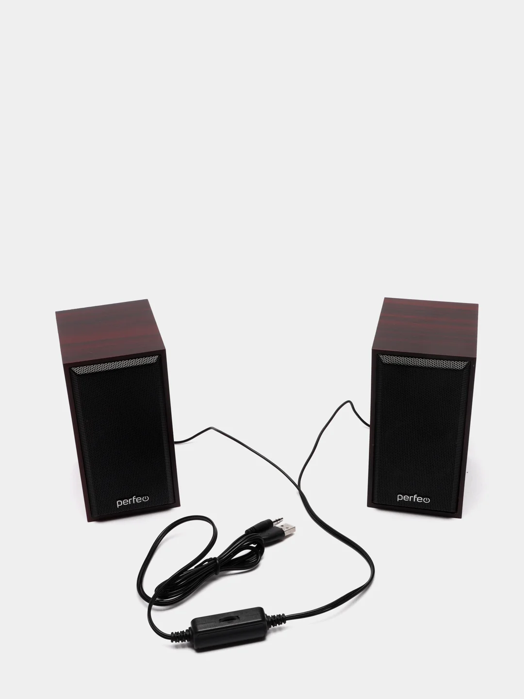 Бордовый компьютерные колонки Perfeo CABINET, для ноутбука и компьютера