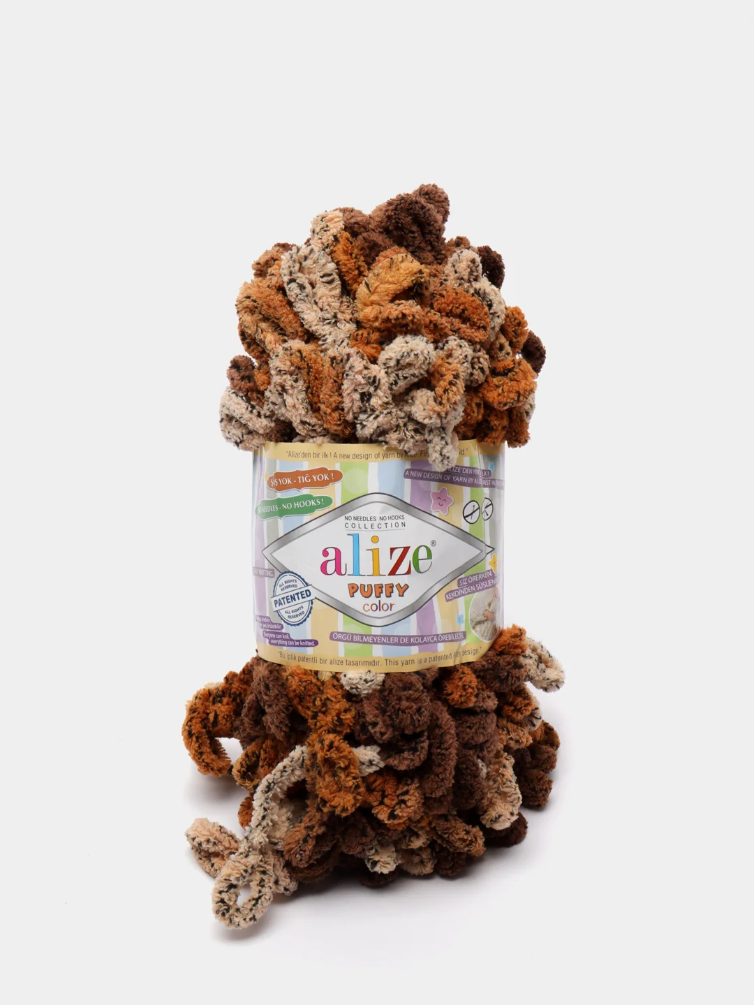 Рыжий пряжа Alize Puffy петельки