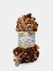 Рыжий пряжа Alize Puffy петельки
