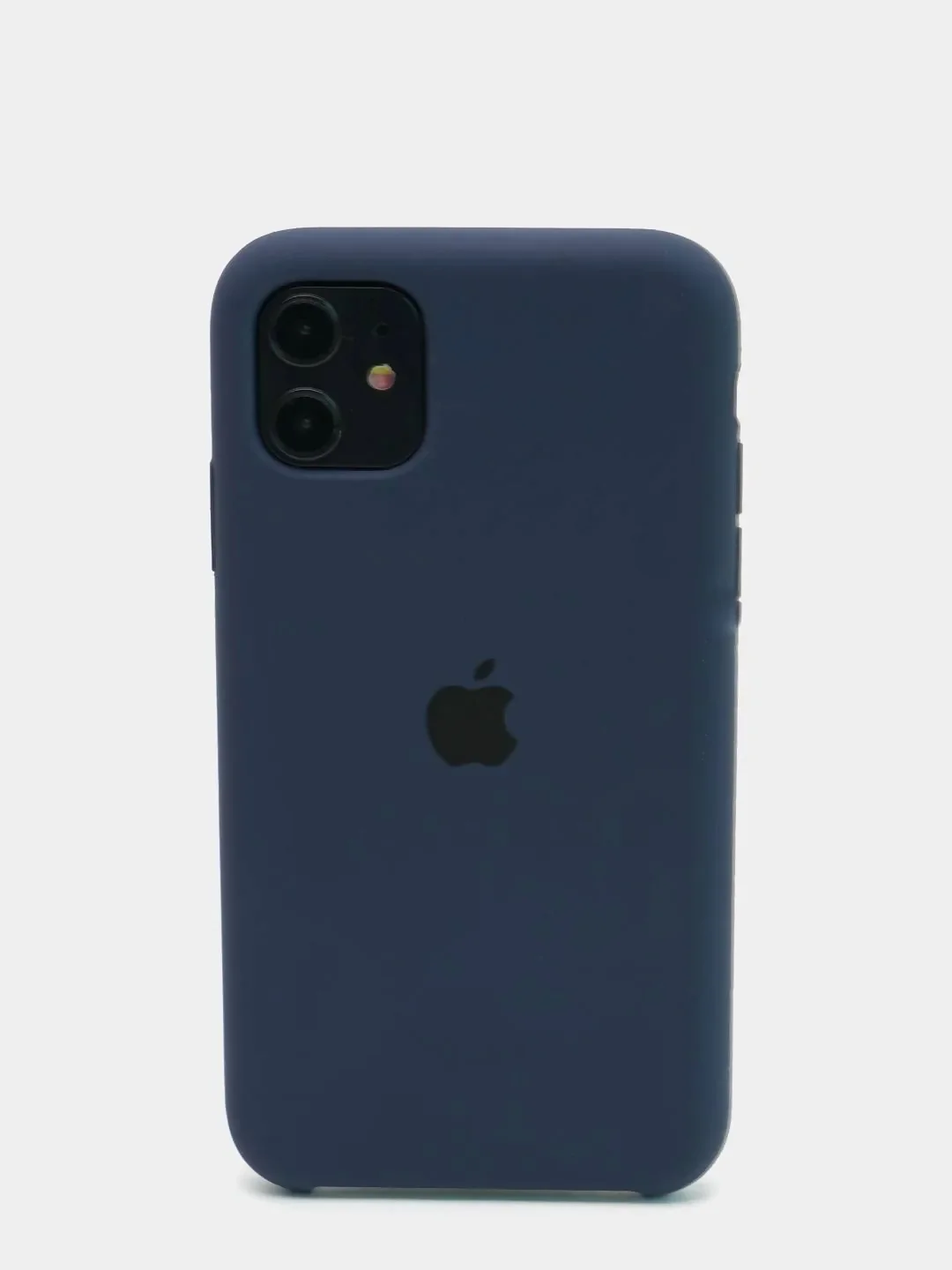 Синий меланж чехол Silicone Case для Apple iPhone 11 силиконовый противоударный для айфона Soft Touch