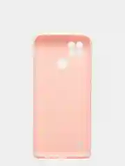 Розовый чехол силиконовый для Realme C21 ( Реалми С21) с защитой камеры