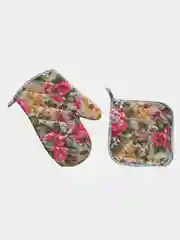 Алый набор варежка, прихватка