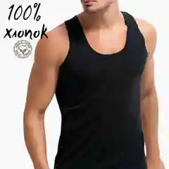 Черный майка бельевая мужская классическая черная белая
