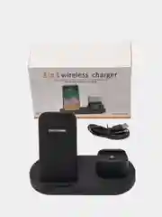 Беспроводная зарядка 3 в 1 для зарядки смартфона часов и наушников