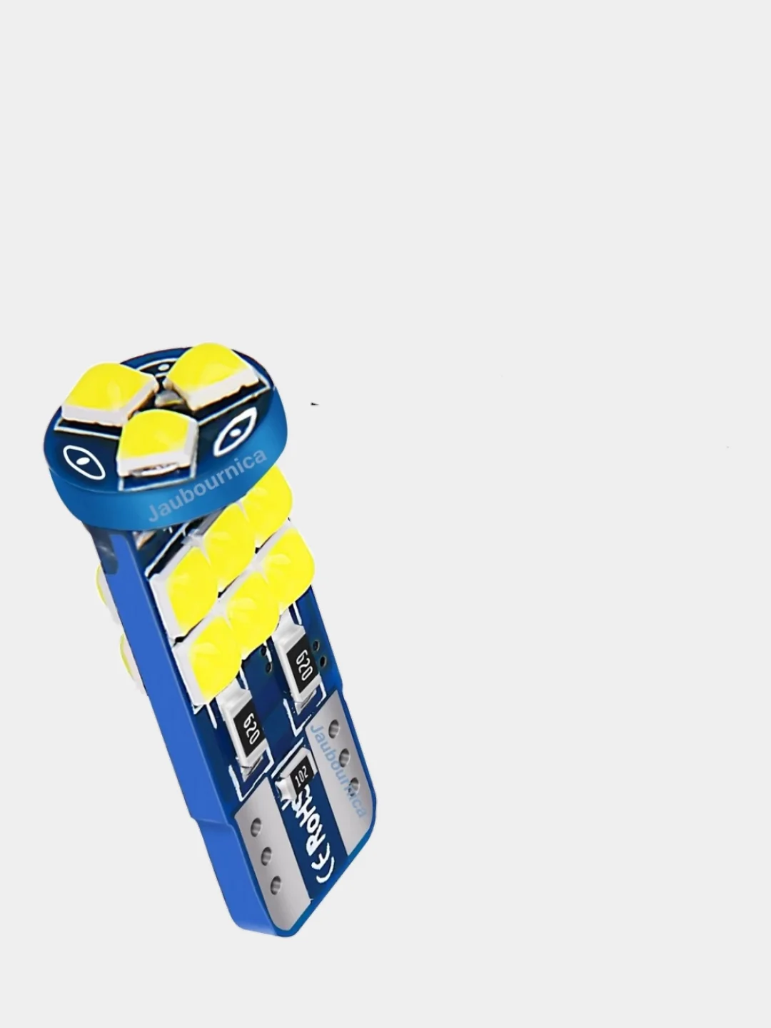 Светодиодные лампы W5W (2шт) габарит, салон, подсветка номера. 15SMD 3030 NEW CHIP