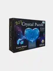 Красный сердечко со светом - 3D Crystal Blocks Puzzle (3D Пазл с подсветкой)