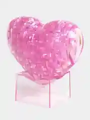 Красный сердечко со светом - 3D Crystal Blocks Puzzle (3D Пазл с подсветкой)