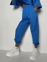 Синий костюм женский повседневный,худи с капюшоном,брюки и футболка, костюм спортивный