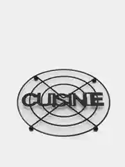 Подставка под горячее Cusine, 17,9 х 17,9 х 1,2 см, цвет чёрный