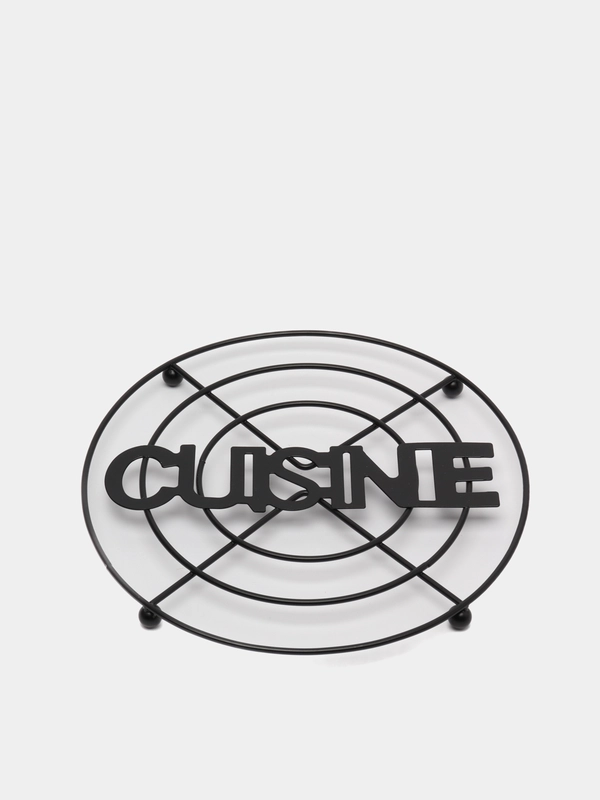 Подставка под горячее Cusine, 17,9 х 17,9 х 1,2 см, цвет чёрный