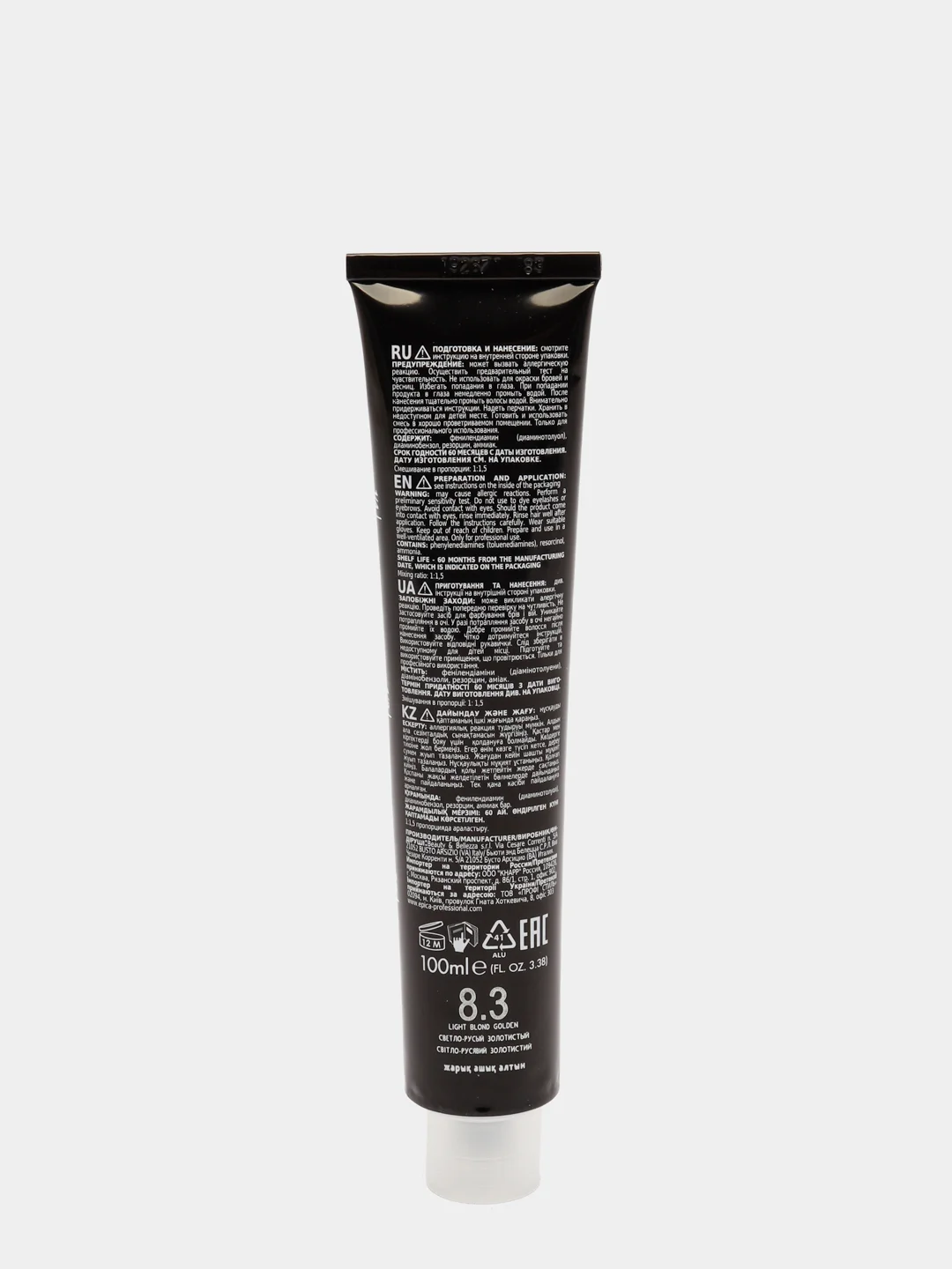 Epica colorshade 8.3 Крем-краска светло-русый золотистый, 100 мл