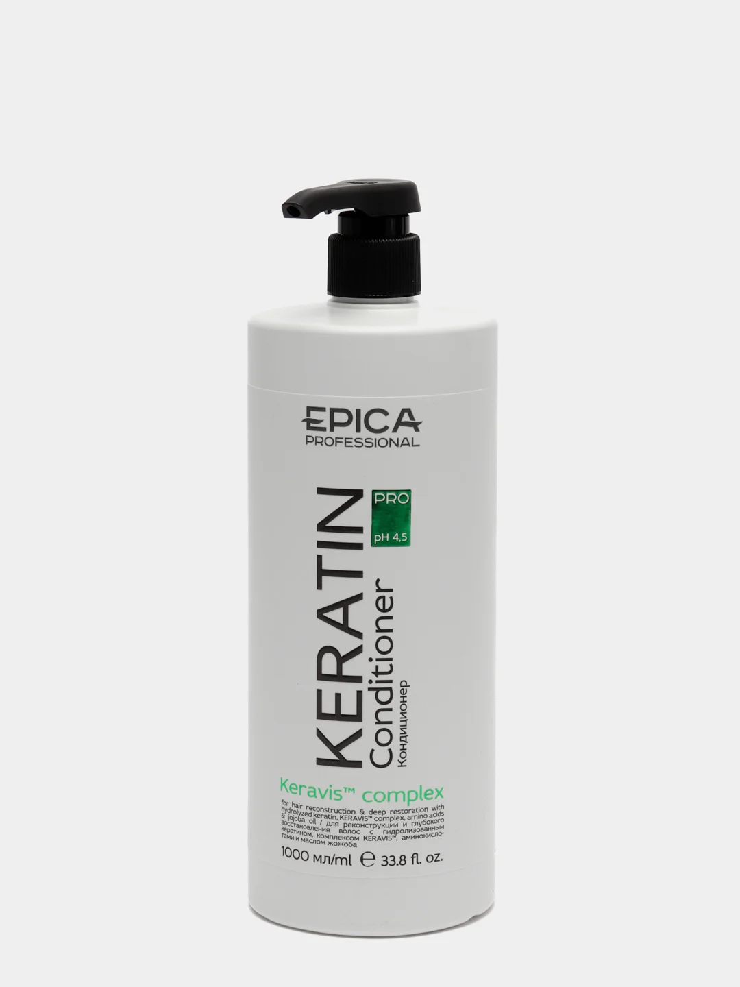 Epica Keratin PRO Кондиционер с гидролизованным кератином, комплексом KERAVIS, 1000 мл