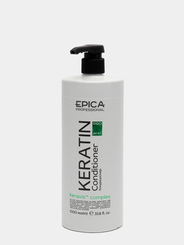 Epica Keratin PRO Кондиционер  с гидролизованным кератином, комплексом KERAVIS, 1000 мл