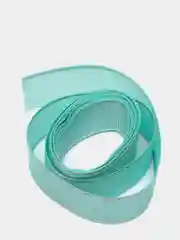 Бирюзовый репсовая лента с люрексом 25 мм, 4 метра
