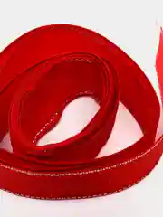 Красный репсовая лента с люрексом 25 мм, 4 метра